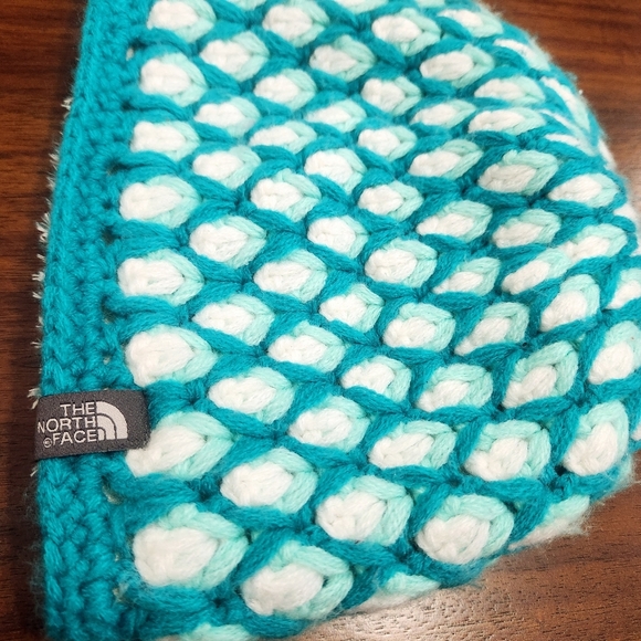 The North Face Kokomo Green Briar Hand Knit Fleece Lined Beanie Unisex One Size - Picture 3 of 6